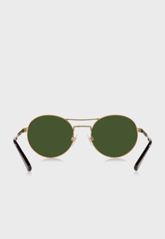 Guld Ralph Lauren 0Ph3142 runda solglasögon för män