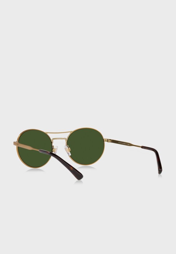 Guld Ralph Lauren 0Ph3142 runda solglasögon för män Guld Ralph Lauren 0Ph3142 runda solglasögon för män