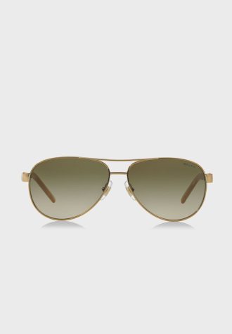 Guld Ralph Lauren 0RA4004 Aviator solglasögon för kvinnor
