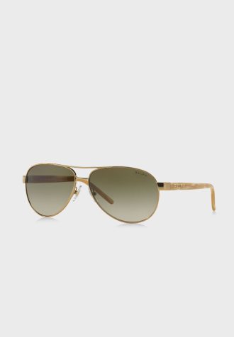 Guld Ralph Lauren 0RA4004 Aviator solglasögon för kvinnor