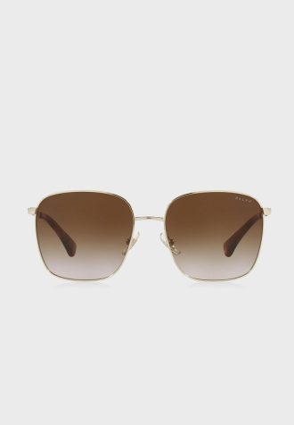 Guld Ralph Lauren 0Ra4136 överdimensionerade solglasögon för kvinnor