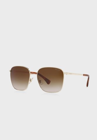 Guld Ralph Lauren 0Ra4136 överdimensionerade solglasögon för kvinnor