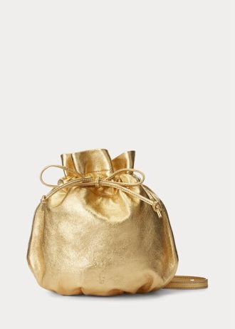 Guld Ralph Lauren The Pony handväska för kvinnor