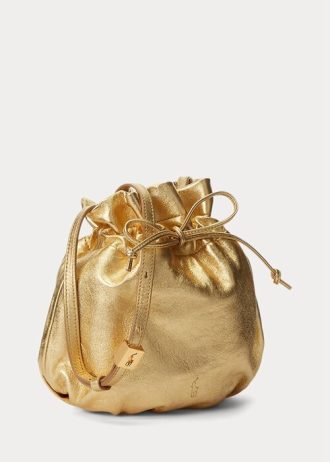 Guld Ralph Lauren The Pony handväska för kvinnor