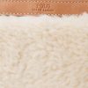 Honey/Cream Ralph Lauren Shearling Envelope Handväska för kvinnor Honey/Cream Ralph Lauren Shearling Envelope Handväska för kvinnor