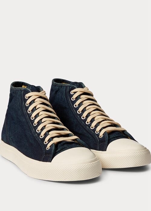 Indigo Herr Ralph Lauren Mayport Indigo Canvas Sneakers Indigo Herr Ralph Lauren Mayport Indigo Canvas Sneakers