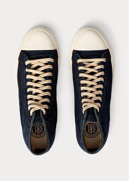 Indigo Herr Ralph Lauren Mayport Indigo Canvas Sneakers Indigo Herr Ralph Lauren Mayport Indigo Canvas Sneakers