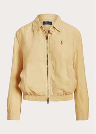 Khaki dam Ralph Lauren linne vindjacka