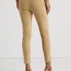 Khaki Dam Ralph Lauren Mocka High-Rise Skinny Ankel Byxor Khaki Dam Ralph Lauren Mocka High-Rise Skinny Ankel Byxor