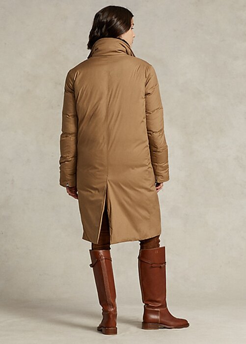 Khaki Dam Ralph Lauren Vattenavvisande dunpikérockar Khaki Dam Ralph Lauren Vattenavvisande dunpikérockar