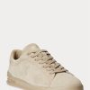 Khaki herr Ralph Lauren Heritage Court II Sneakers i mocka Khaki herr Ralph Lauren Heritage Court II Sneakers i mocka