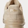Khaki herr Ralph Lauren Heritage Court II Sneakers i mocka Khaki herr Ralph Lauren Heritage Court II Sneakers i mocka