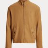 Khaki herrjackor från Ralph Lauren linneblandning fiskbenstwill