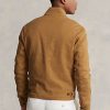 Khaki herrjackor från Ralph Lauren linneblandning fiskbenstwill