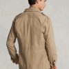 Khaki Ralph Lauren Dobby Utility Overshirt Jackor för män Khaki Ralph Lauren Dobby Utility Overshirt Jackor för män