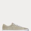 Khaki Ralph Lauren Longwood Sneakers i mocka för män Khaki Ralph Lauren Longwood Sneakers i mocka för män