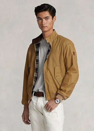 Khaki Ralph Lauren Oilcloth-jackor för män