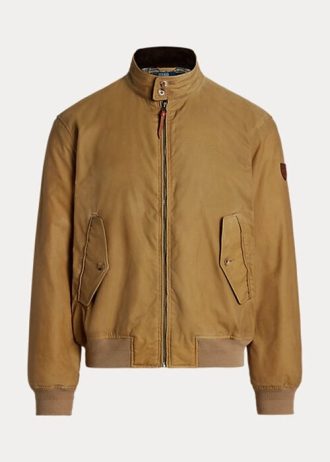 Khaki Ralph Lauren Oilcloth-jackor för män