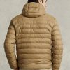 Khaki Ralph Lauren Packable vattenavvisande jackor för män Khaki Ralph Lauren Packable vattenavvisande jackor för män