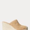 Khaki Ralph Lauren Pennie Mocka Espadrille för kvinnor