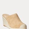 Khaki Ralph Lauren Pennie Mocka Espadrille för kvinnor