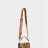 Khaki Ralph Lauren Små Tayler Crossbody-väskor i konstormskinn för kvinnor Khaki Ralph Lauren Små Tayler Crossbody-väskor i konstormskinn för kvinnor