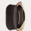 Khaki Ralph Lauren Welington Crossbody-väskor i kalvmocka för kvinnor