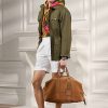 Khaki Ralph Lauren Welington Duffelväskor i kalvmocka för män Khaki Ralph Lauren Welington Duffelväskor i kalvmocka för män