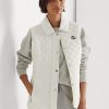 Krämfärgad dam Ralph Lauren Diamond-quiltad väst Krämfärgad dam Ralph Lauren Diamond-quiltad väst