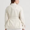 Krämfärgade jackor i linne från Ralph Lauren med bälte, fiskben Krämfärgade jackor i linne från Ralph Lauren med bälte, fiskben