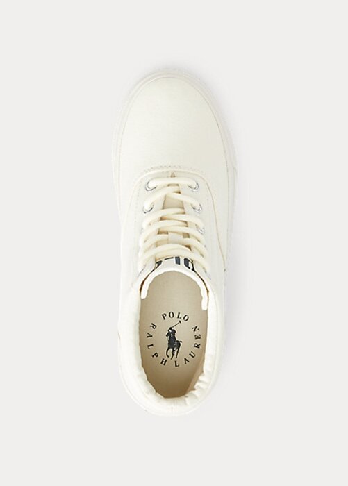 Krämfärgade Ralph Lauren Bryn High-Top Sneakers för kvinnor Krämfärgade Ralph Lauren Bryn High-Top Sneakers för kvinnor