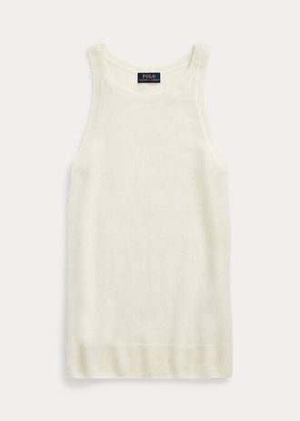 Krämfärgade Ralph Lauren Cashmere tankar för kvinnor