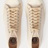 Krämfärgade Ralph Lauren Mayport Canvas Sneakers för män Krämfärgade Ralph Lauren Mayport Canvas Sneakers för män
