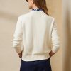 Krämfärgade Ralph Lauren Sarong Bear Jersey-tröjor för kvinnor Krämfärgade Ralph Lauren Sarong Bear Jersey-tröjor för kvinnor