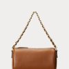 Lauren Tan Dam Ralph Lauren Nappa Läder Små Emelia Axelväskor Lauren Tan Dam Ralph Lauren Nappa Läder Små Emelia Axelväskor