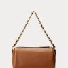 Lauren Tan Dam Ralph Lauren Nappa Läder Små Emelia Axelväskor Lauren Tan Dam Ralph Lauren Nappa Läder Små Emelia Axelväskor