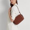 Lauren Tan Dam Ralph Lauren Woven Leather Small Maddy Shoulder Bags Lauren Tan Dam Ralph Lauren Woven Leather Small Maddy Shoulder Bags