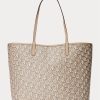 Light Camel Dam Ralph Lauren Coated Canvas Medium Collins Tote Bags Light Camel Dam Ralph Lauren Coated Canvas Medium Collins Tote Bags