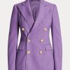 Lila Ralph Lauren Camden kashmirjackor för kvinnor Lila Ralph Lauren Camden kashmirjackor för kvinnor