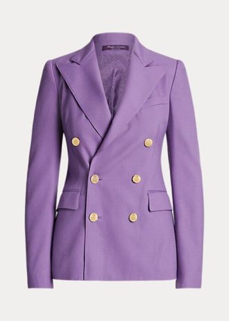 Lila Ralph Lauren Camden kashmirjackor för kvinnor
