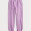 Lila Ralph Lauren fleecefriidrottsbyxor för kvinnor Lila Ralph Lauren fleecefriidrottsbyxor för kvinnor