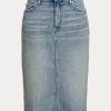 Ljusblå damkjolar Ralph Lauren jeanskjolar Ljusblå damkjolar Ralph Lauren jeanskjolar
