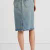 Ljusblå damkjolar Ralph Lauren jeanskjolar Ljusblå damkjolar Ralph Lauren jeanskjolar