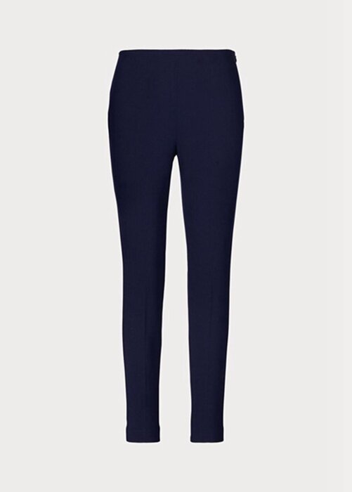 Marinblå Dam Ralph Lauren Annie Stretch Wool Skinnys byxor Marinblå Dam Ralph Lauren Annie Stretch Wool Skinnys byxor