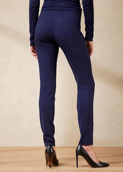 Marinblå Dam Ralph Lauren Annie Stretch Wool Skinnys byxor Marinblå Dam Ralph Lauren Annie Stretch Wool Skinnys byxor