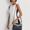 Marinblå Dam Ralph Lauren Nappa Läder Medium Farrah Satchel Väskor Marinblå Dam Ralph Lauren Nappa Läder Medium Farrah Satchel Väskor