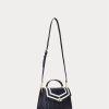 Marinblå Dam Ralph Lauren Nappa Läder Medium Farrah Satchel Väskor Marinblå Dam Ralph Lauren Nappa Läder Medium Farrah Satchel Väskor