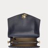 Marinblå Dam Ralph Lauren Nappa Läder Medium Farrah Satchel Väskor Marinblå Dam Ralph Lauren Nappa Läder Medium Farrah Satchel Väskor