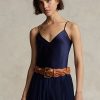 Marinblå dam Ralph Lauren Silk Camisole Toppar Marinblå dam Ralph Lauren Silk Camisole Toppar