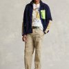 Marinblå flerfärgad Ralph Lauren vindskyddande hybridjackor för män